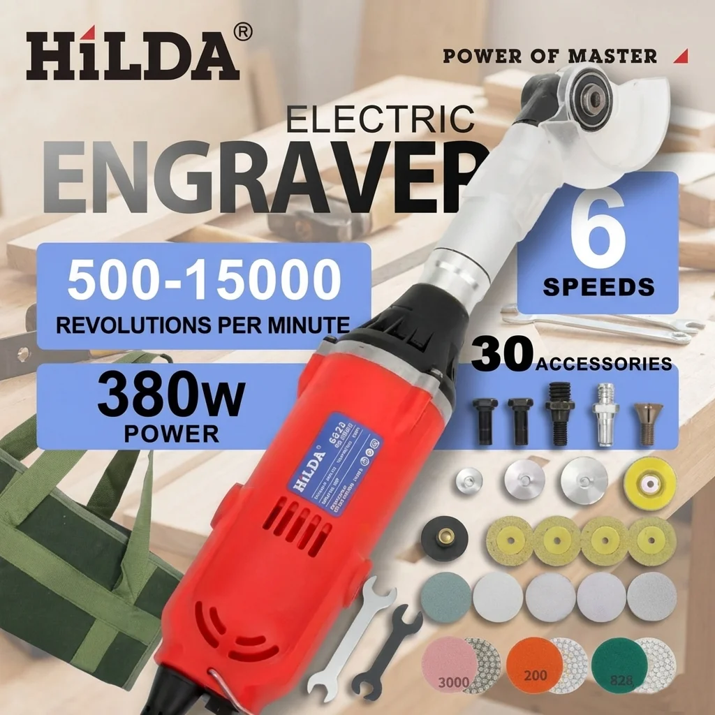 Crossfit Machine - HILDA 6-Speed Electric Tile Grout Cleaner