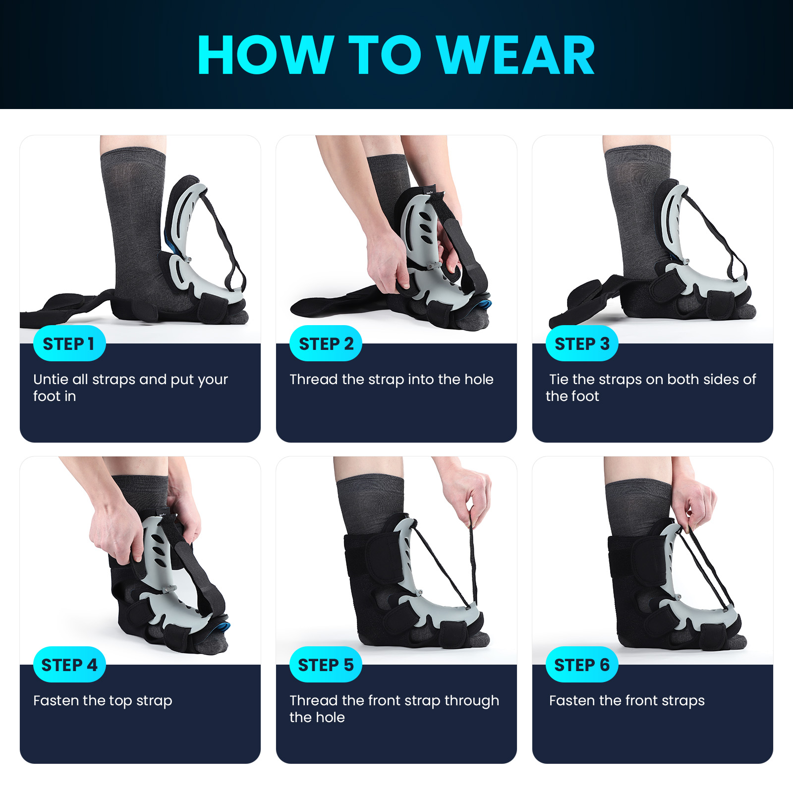 1Pcs Adjustable Ankle Brace Pl - Ankle Mobility Band avaliação e preço
