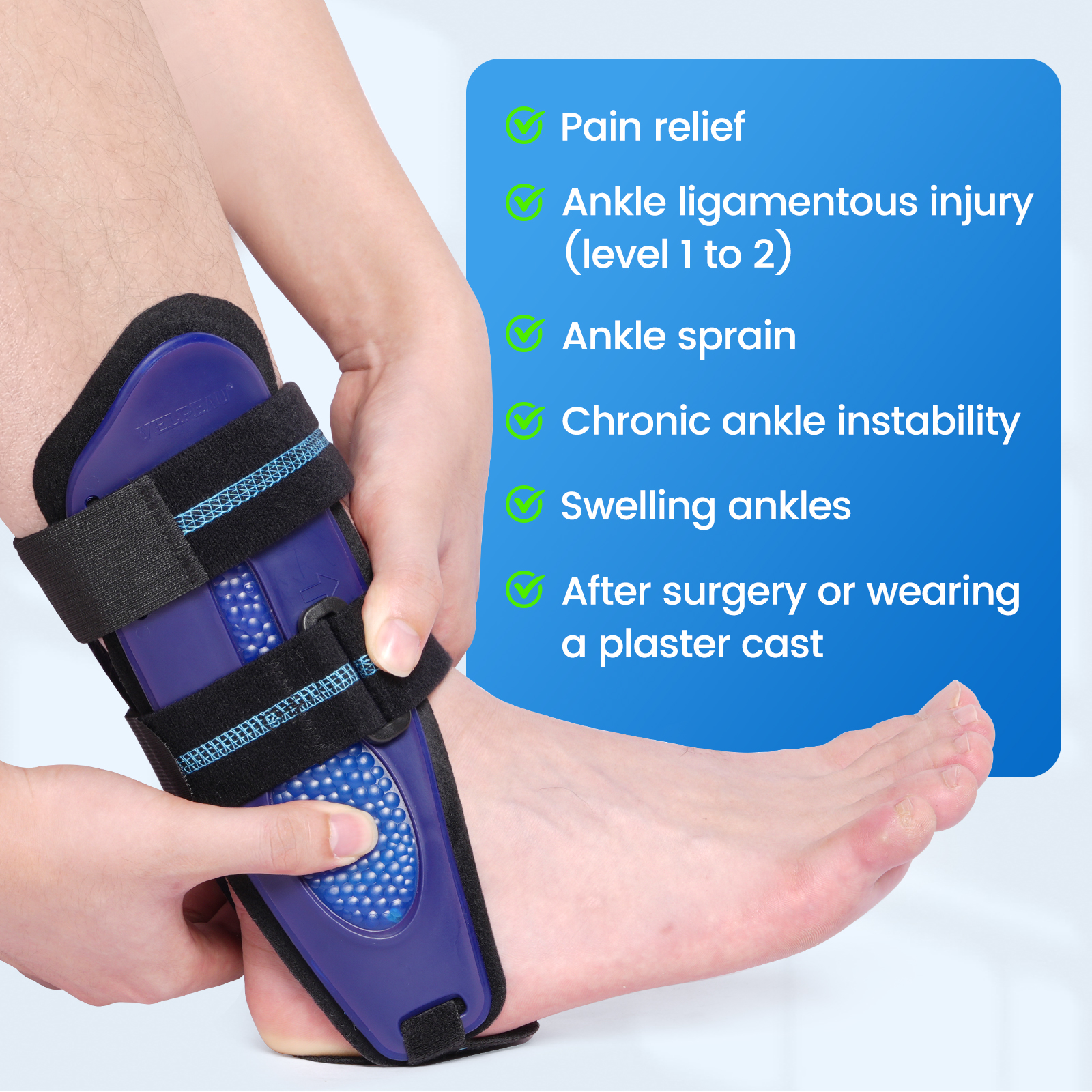 VELPEAU Ankle Brace Support fo - Ankle Mobility Band avaliação e preço