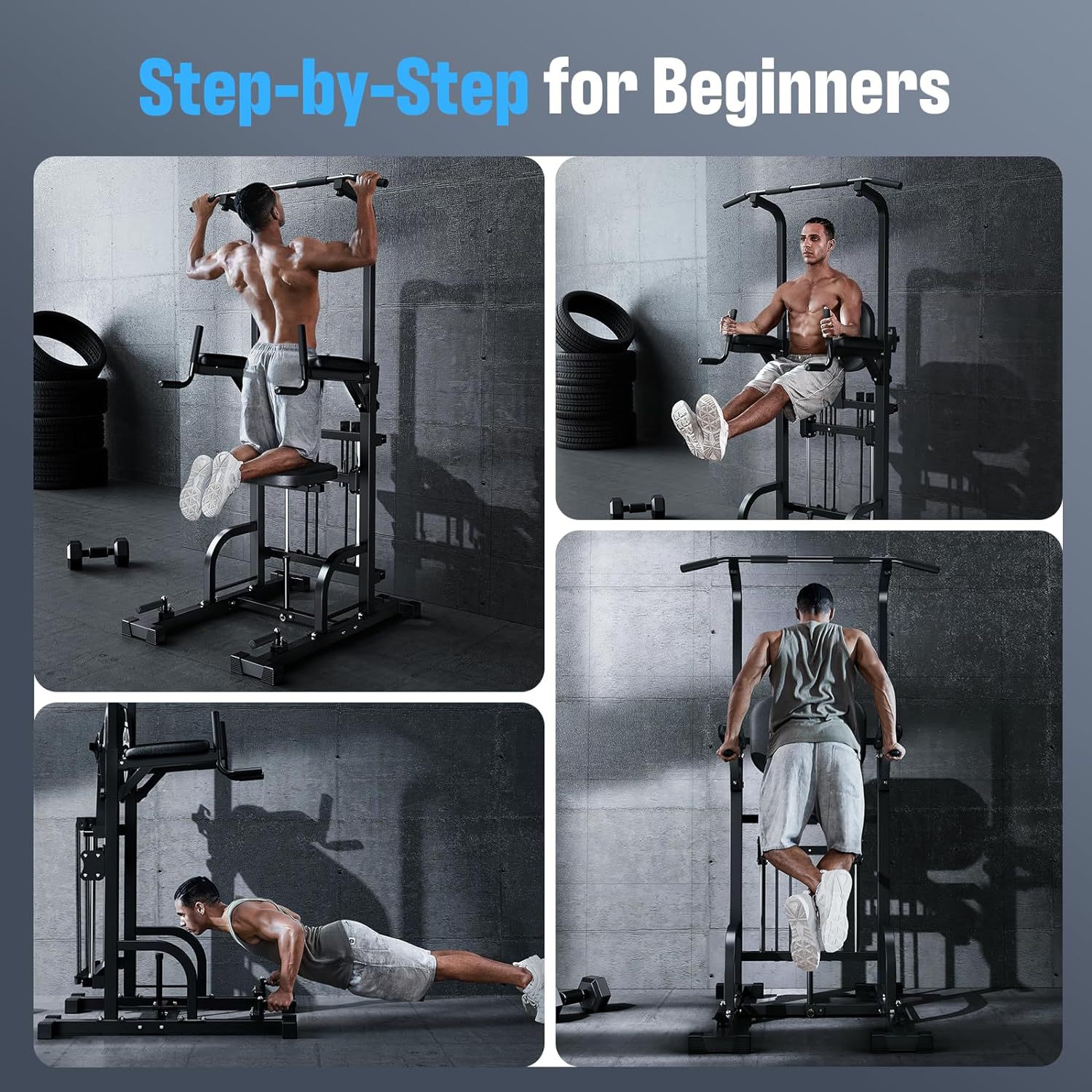 Power Tower Pull-Up Dip Statio - Pull Up Bar Grip avaliação e preço