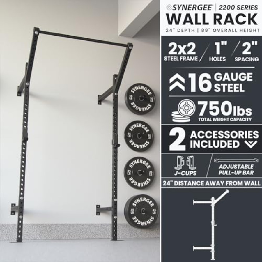 Wall Mounted Squat Rack for ho - Pull Up Bar Grip avaliação e preço