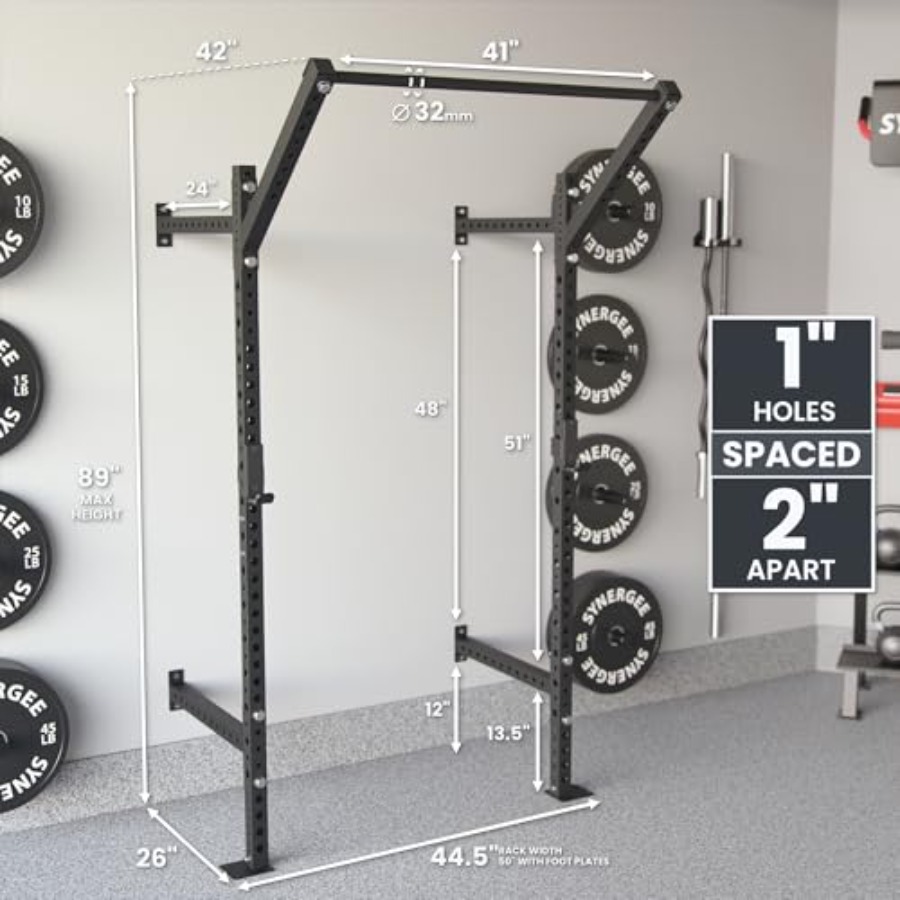 Wall Mounted Squat Rack for ho - Pull Up Bar Grip avaliação e preço