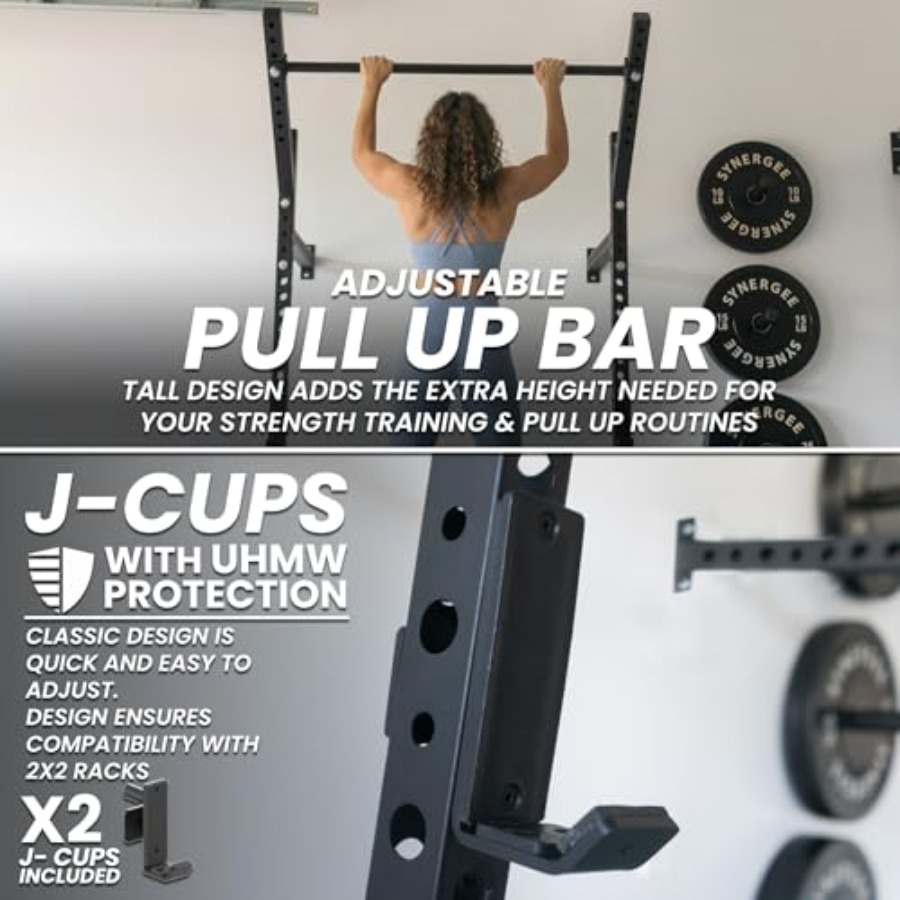 Wall Mounted Squat Rack for ho - Pull Up Bar Grip avaliação e preço