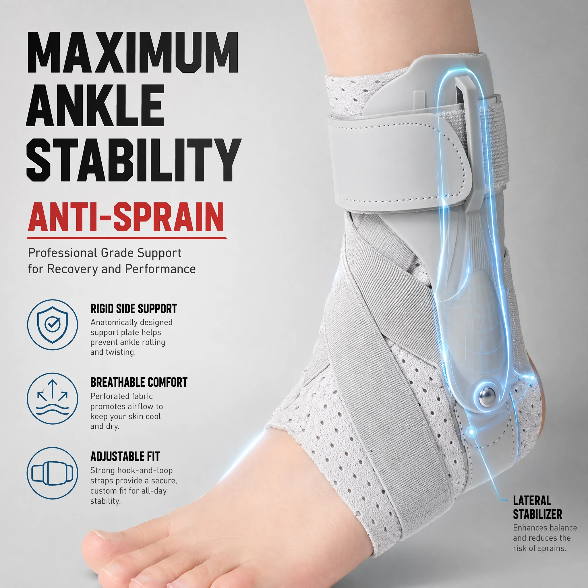 Ankle Brace with Side Stabiliz - Ankle Mobility Band avaliação e preço