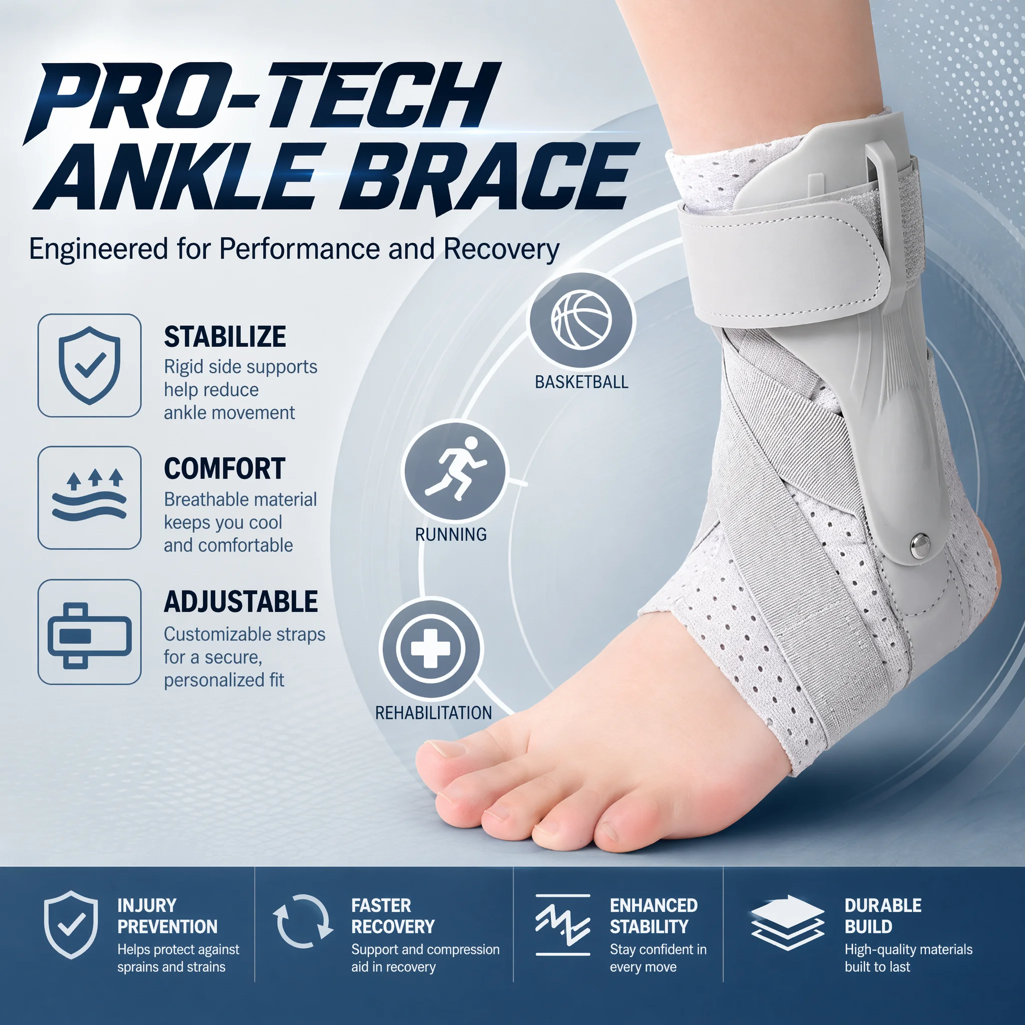 Ankle Brace with Side Stabiliz - Ankle Mobility Band avaliação e preço