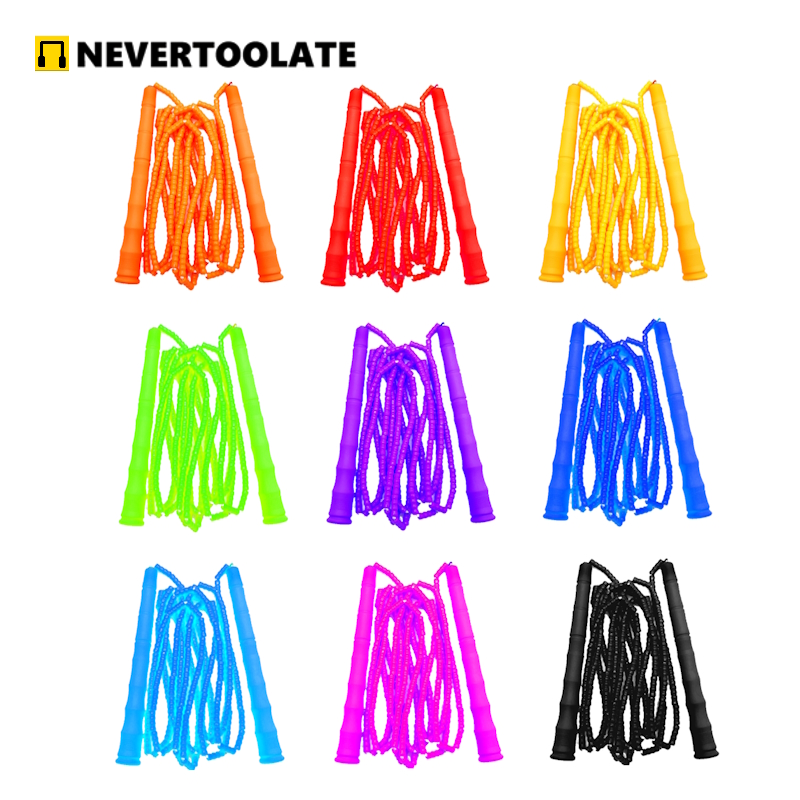 NEVERTOOLATE NO LOGO PVC beads - Skipping Rope Pvc avaliação e preço