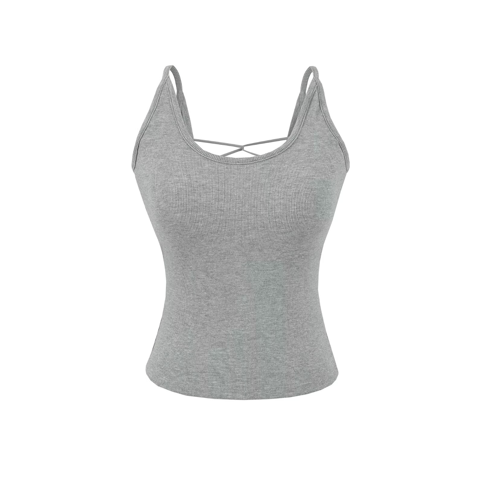 Sexy Cross Strap Crop Top with - Crossfit Youtube avaliação e preço