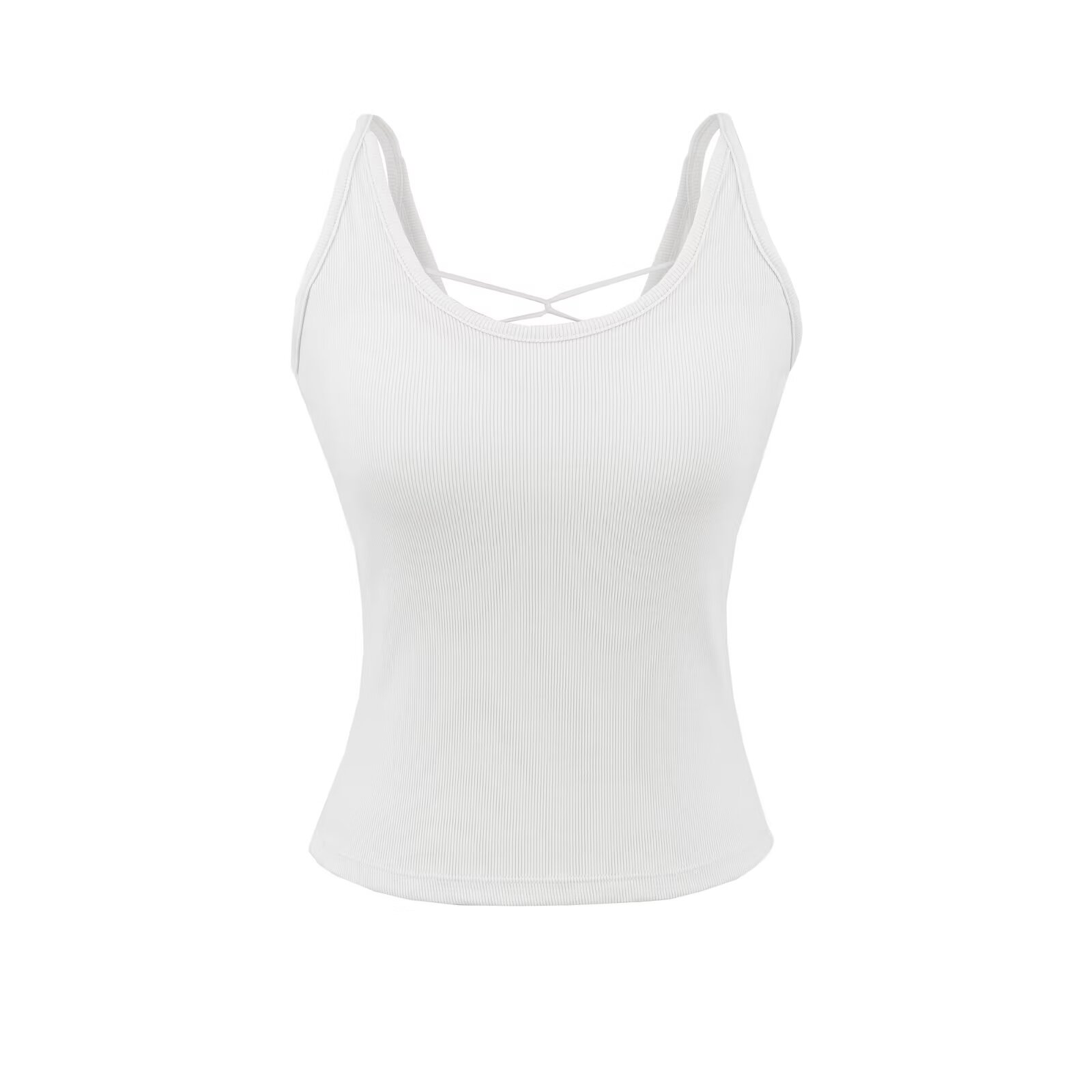 Sexy Cross Strap Crop Top with - Crossfit Youtube avaliação e preço