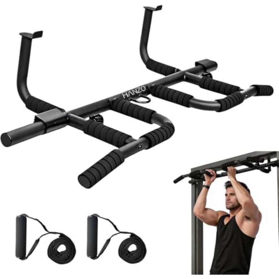 Doorway Pull Up Bar Set with S - Pull Up Bar Grip avaliação e preço