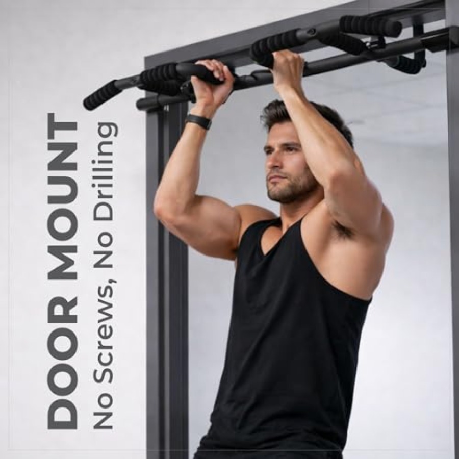 Doorway Pull Up Bar Set with S - Pull Up Bar Grip avaliação e preço