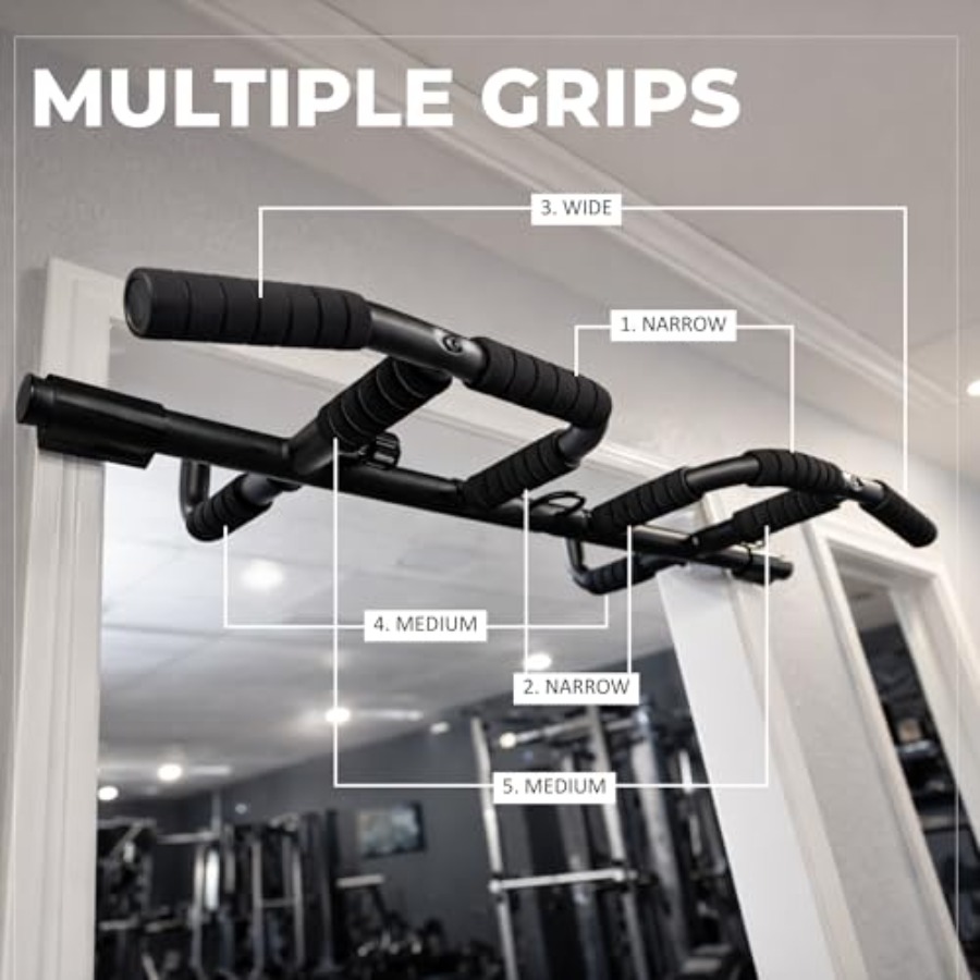 Doorway Pull Up Bar Set with S - Pull Up Bar Grip avaliação e preço