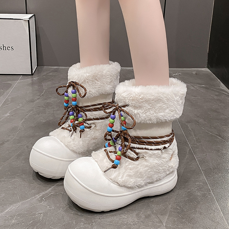 Winter Snow Boots for Women Pl - Crossfit Youtube avaliação e preço
