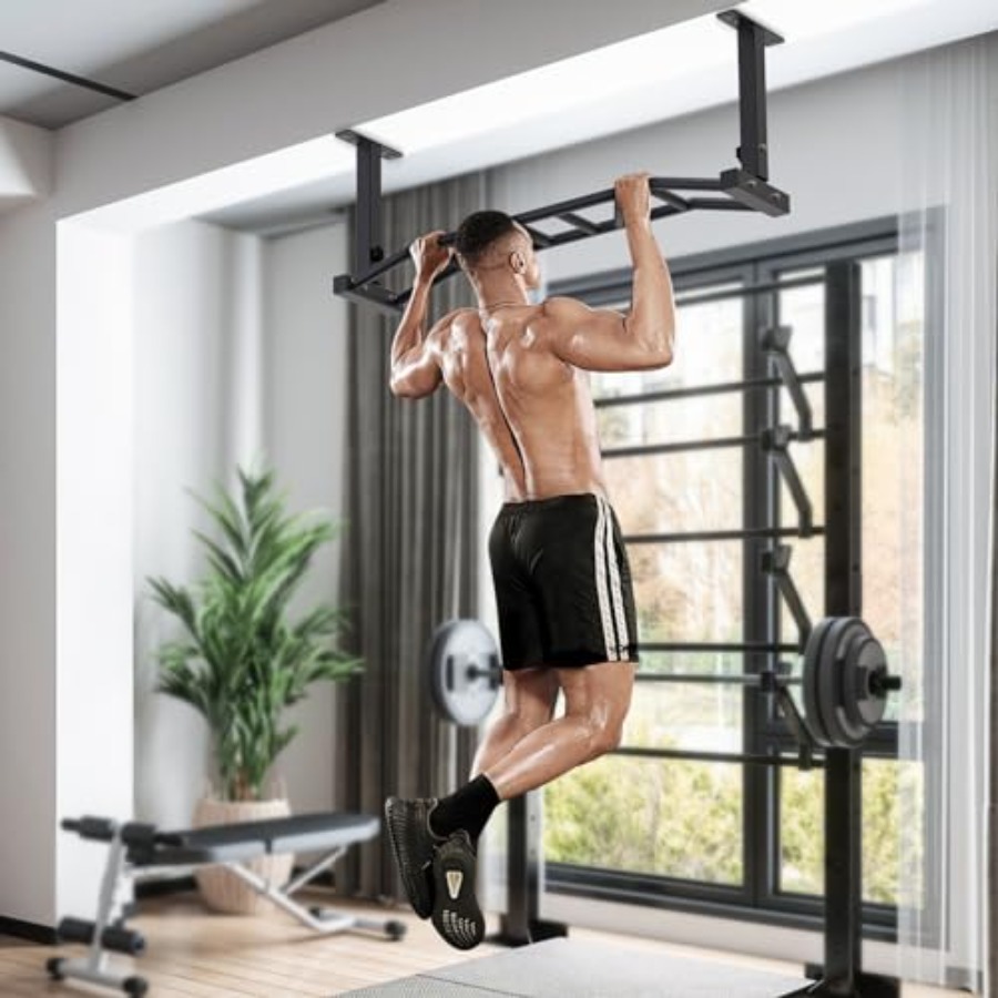 Home gym ceiling-mounted pull  - Pull Up Bar Grip avaliação e preço