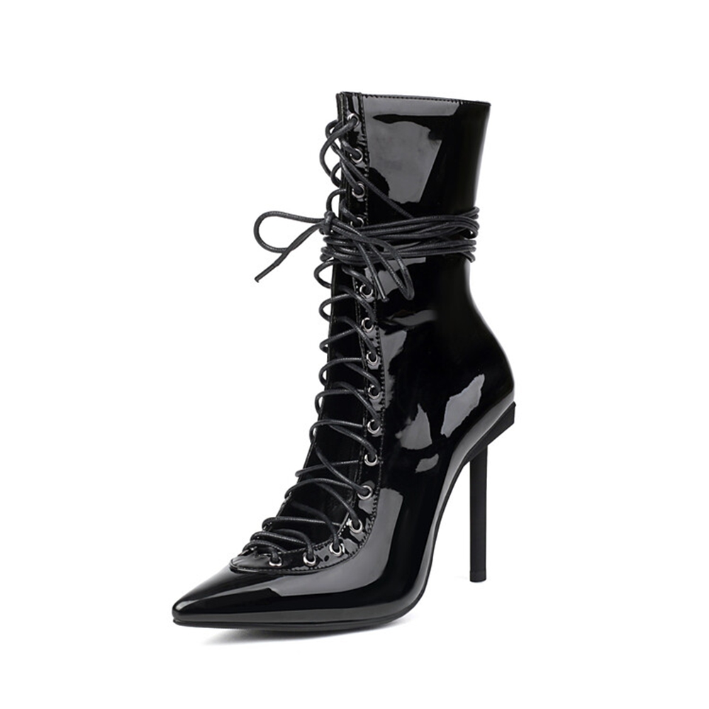 Women Fashion Pointed High Hee - Crossfit Youtube avaliação e preço