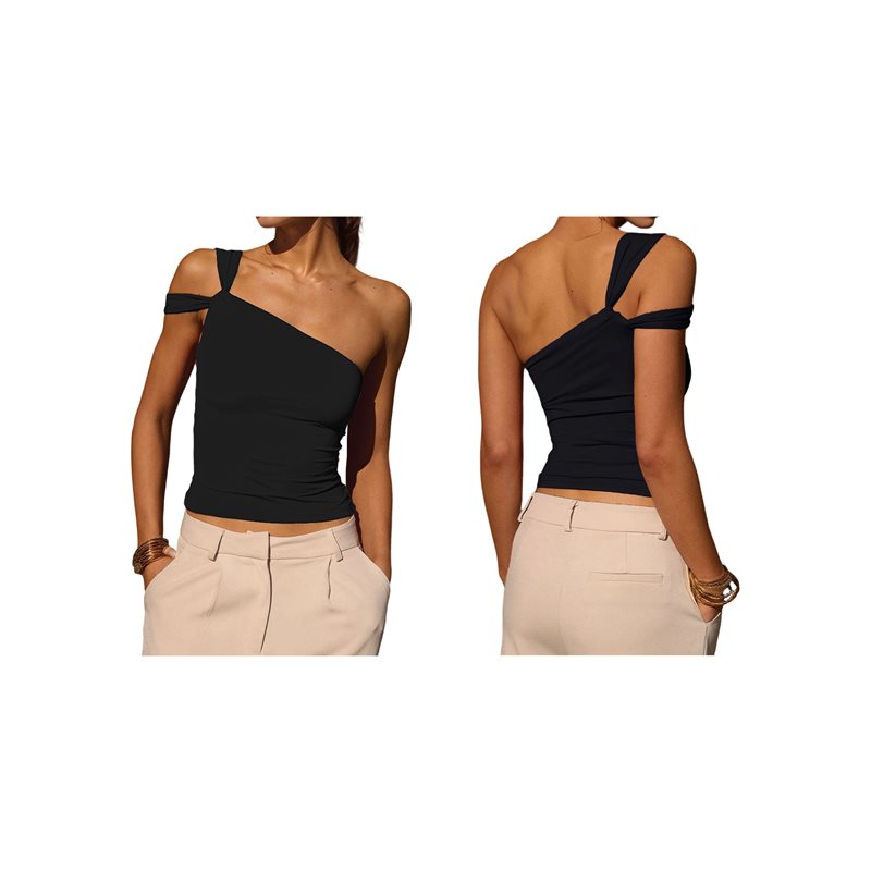 Women's One Shoulder Asymmetri - Crossfit Youtube avaliação e preço