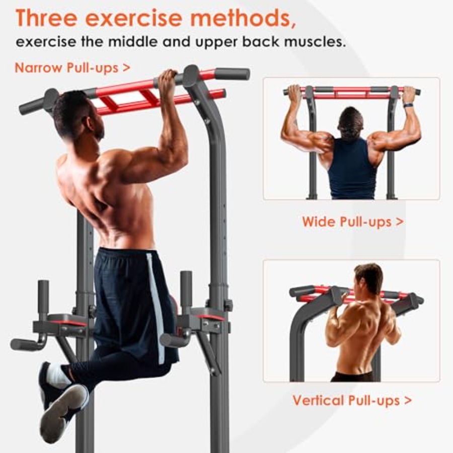 Home gym pull up bar station:  - Pull Up Bar Grip avaliação e preço
